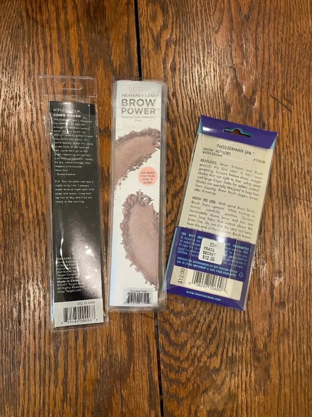 NEW Makeup Brow Brushes & Scissors Tools Heavenly Luxe Sonia Kashuk